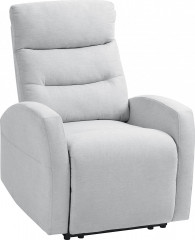 Čalouněné polohovací TV křeslo | světle šedé č.1