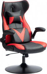 Herní židle s houpací funkcí | černá + červená č.1
