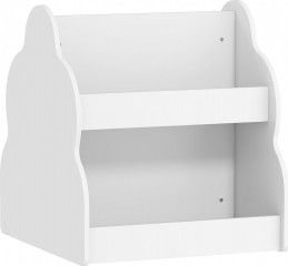 Pojízdný dětský regál se 4 policemi, 54 x 50 x 56 cm | bílý č.1