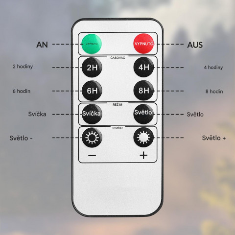 LED svíčky 5ks s dálkovým ovládáním č.3