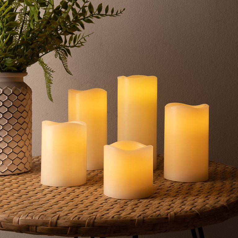 LED svíčky 5ks s dálkovým ovládáním