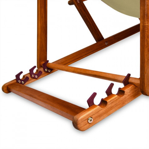 Zahradní skládací lehátko 94x60x94cm | krémové č.6