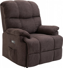 Elektrické TV křeslo s podporou vstávání | tmavě šedé č.1