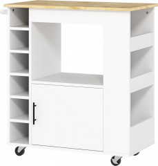 Kuchyňský servírovací vozík s pracovní deskou, 83 x 40 x 83 cm | dub