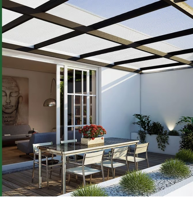 Sada 10 dutinových komorových desek | průhledná