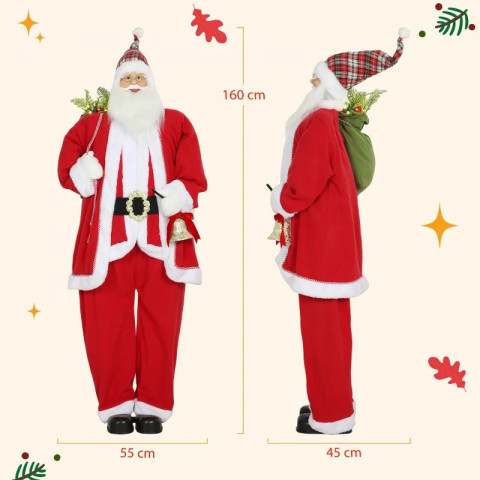 Santa Claus 1,6 m | červený č.4