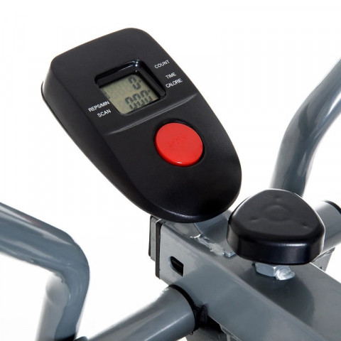 Crossový trenažér 96 x 60 x 152 cm | stříbrný č.5