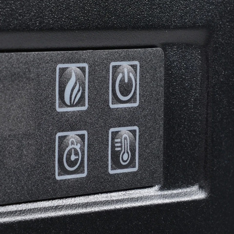 Volně stojící elektrický krb 113 x 26,6 x 87,5 cm | bílý č.4