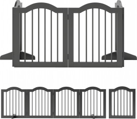 Volně stojící ochranná mříž s nožičkami 208 x 61 cm | černá č.1