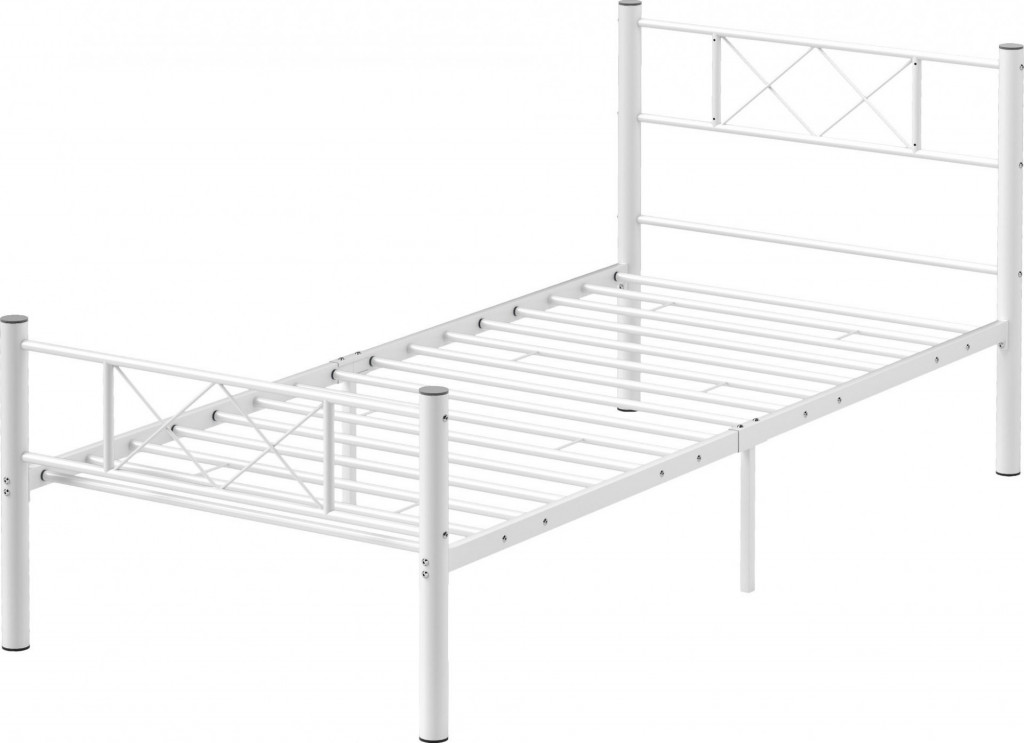 Rám jednolůžkové postele 200 x 90 cm | bílý