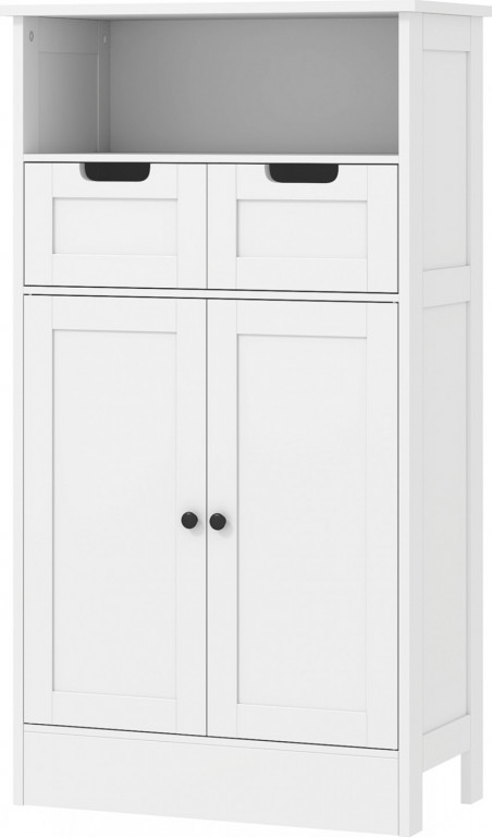 Koupelnová skříňka s nastavitelnou policí 60 x 30 x 108,8 cm | bílá