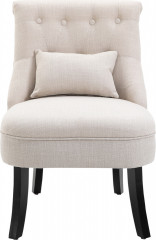 Čalouněné relaxační křeslo | krémově bílé č.1