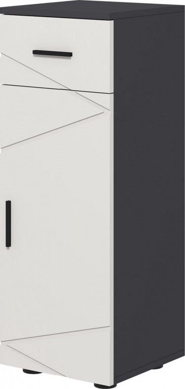 Boční koupelnová skříňka 30 x 30 x 82 cm | šedá