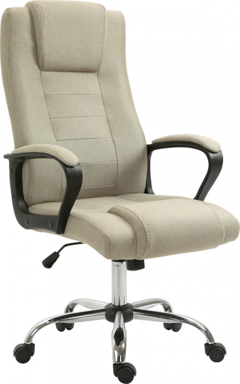 Ergonomická kancelářská židle s opěrkou hlavy | béžová