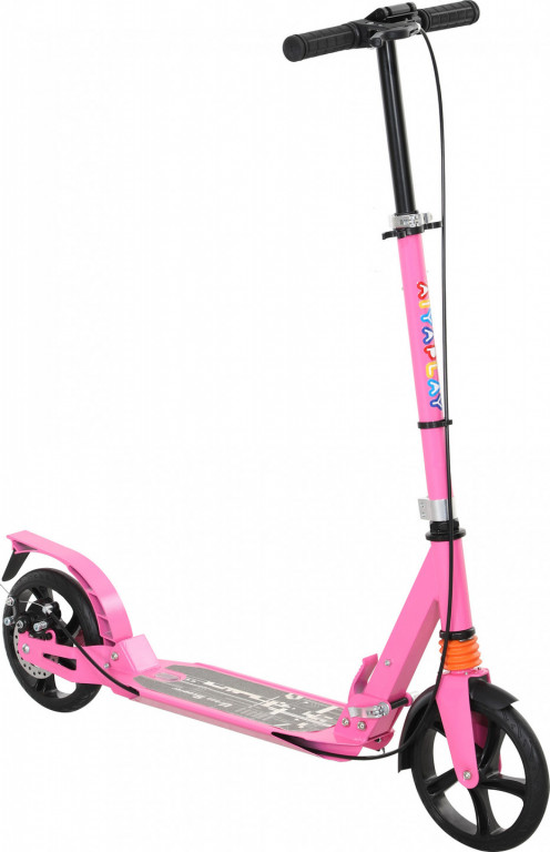 Dětská koloběžka s nastavitelnými řídítky | růžová