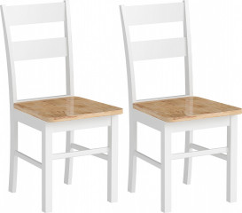 Sada 2 kuchyňských židlí s opěradlem | dub č.1