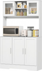 Vysoká kuchyňská skříňka s pracovní deskou | bílá č.1