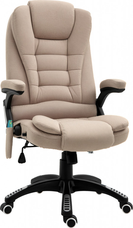 Kancelářská židle s vibrační masáží | světle hnědá