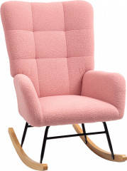 Houpací křeslo s područkami | růžové č.1