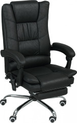 Ergonomická kancelářská židle s vibrační masáží | černá