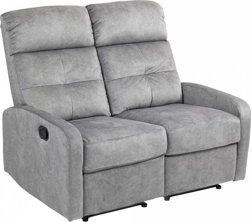 2místné rozkládací TV křeslo s pružinovým jádrem | šedé