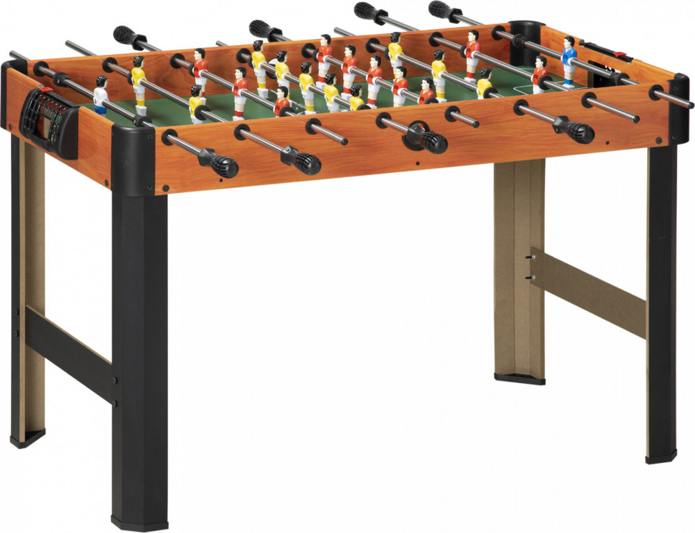Skládací stolní fotbálek, 118 x 104 x 69 cm | hnědý