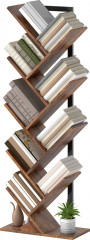 Stojící regál s 9 úrovněmi ve tvaru stromu | rustikálně hnědý č.1