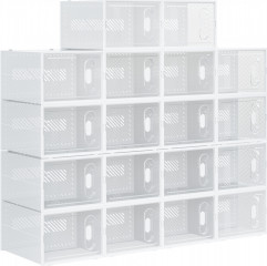 Sada 18 boxů na boty | bílá č.1