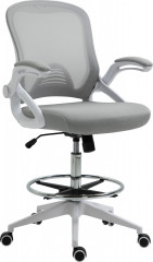 Kancelářská židle se sklopnými područkami | světle šedá č.1