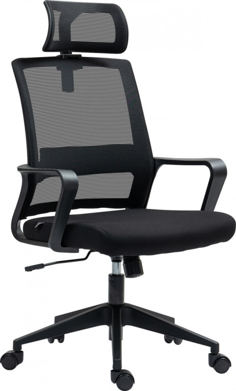 Ergonomická židle s područkami | černá