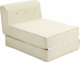 Rozkládací pohovka 2 v 1 | krémově bílá č.1