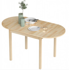Dřevěný skládací jídelní stůl pro 6 Osob | přírodní č.1