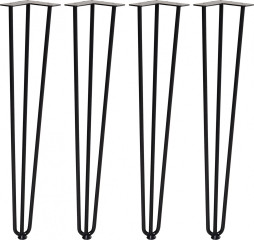 Sada 4 stolových noh, 12 x 12 x 72 cm | černé č.1