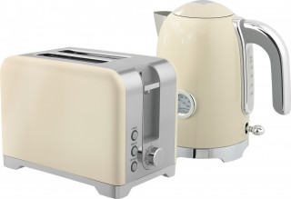 Snídaňový set s konvicí a topinkovačem | krémově bílý č.1