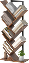 Stojící regál se 7 úrovněmi ve tvaru stromu | rustikálně hnědý č.1