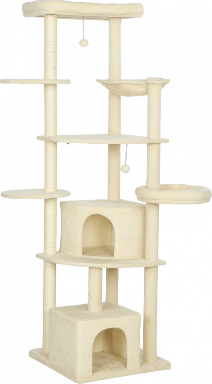 Vysoké škrabadlo pro kočky, 200 cm | béžové
