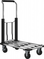 Plošinový přepravní vozík s nosností max 150 kg | stříbrný č.1