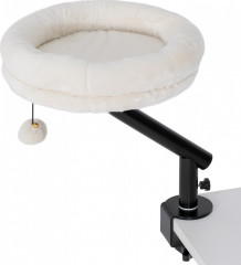 Kočičí pelíšek s možností přidělání ke stolu | krémově bílý č.2