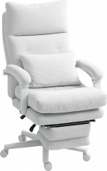 Ergonomická kancelářská židle s bederní opěrkou | krémově bílá č.1