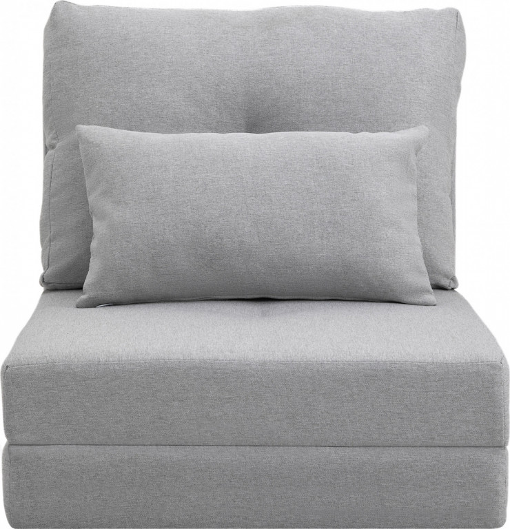 Rozkládací podlahové křeslo 2v1 | šedé