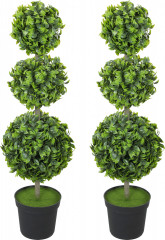 Sada 2 umělých zimostrázů, 100 cm | zelené č.1