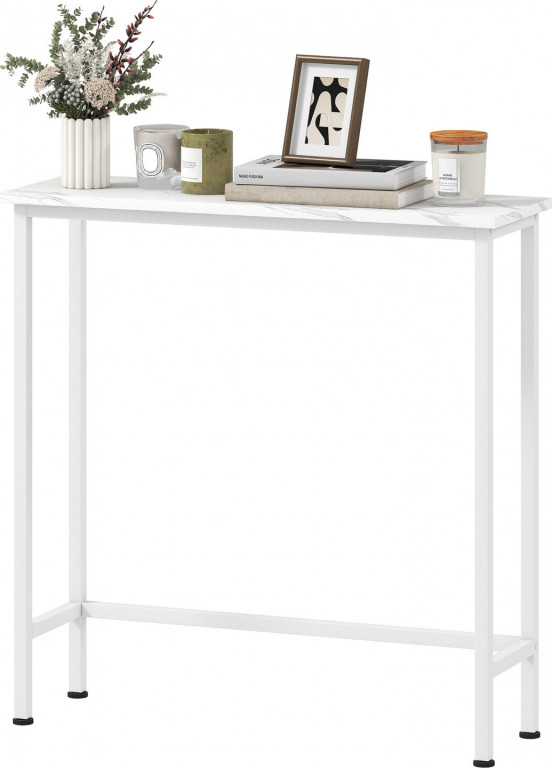 Předsíňový stolek s nastavitelnými podnožkami | bílý