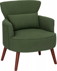 Čalouněné křeslo s manšestrovým vzhledem | zelené č.2