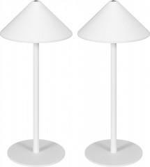 Sada 2 stolních lampiček se 3 barvami světla | bílé č.1