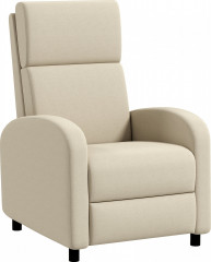 Čalouněné TV křeslo polohovací | krémově bílé č.1