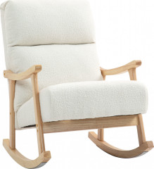 Ergonomické houpací křeslo | krémově bílé