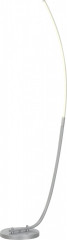 LED stojací lampa s nožním spínačem | stříbrná