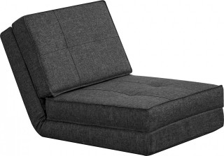 Podlahová rozkládací pohovka, 61 x 73 x 58 cm | tmavě šedá č.1