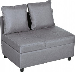 Rozkládací pohovka 3 v 1 | tmavě šedá č.1