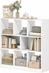 3-patrový úložný regál, 97,5 x 30 x 100 cm | bílý č.1